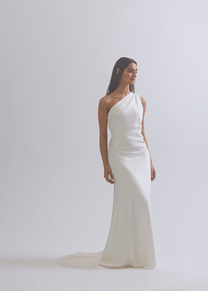 oria silk dress Il Volo Halterneck Maxi Dress